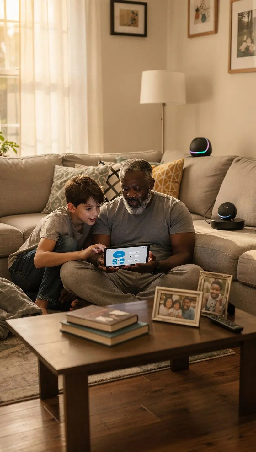 Smart home automation devices simplifying daily tasks.